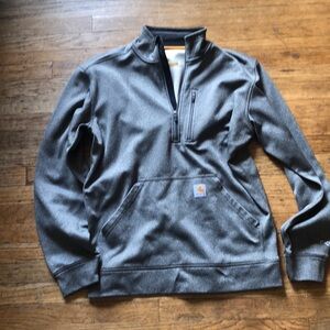 Carhartt Men's Charcoal Zip Up Sweater